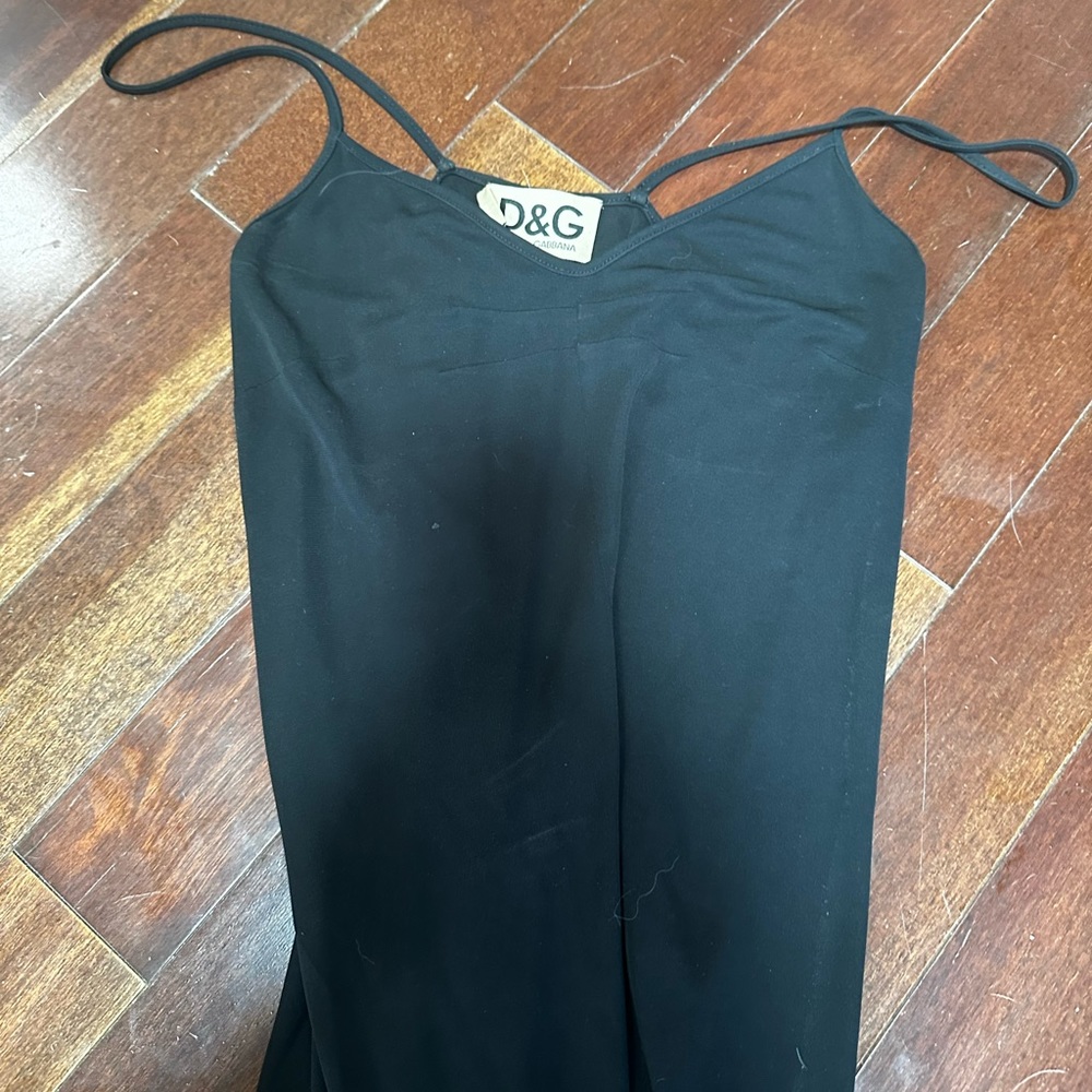 Vintage D&G black slip dress Small
